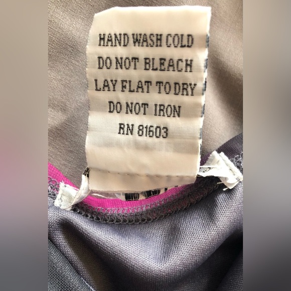 New/never worn La Belle grey & pink cocktail dress with silver sequin detailing - Picture 6 of 6